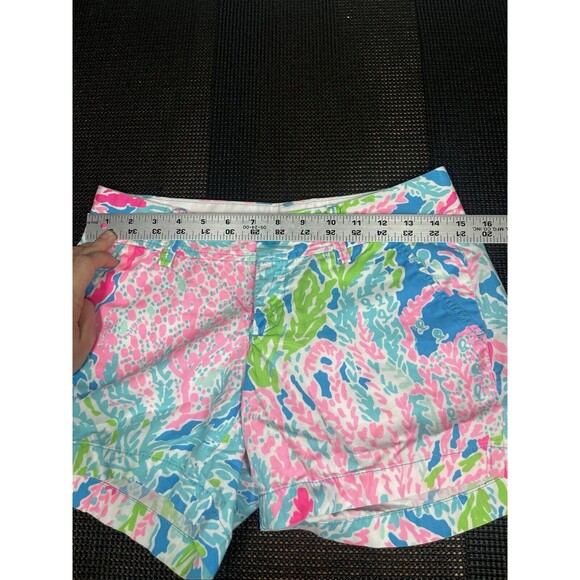 Lilly Pulitzer The Callahan Shorts Lets Cha Cha Multicolored Size 0 Blue / Pink - Picture 4 of 7